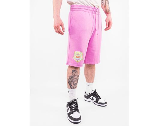 Kraťasy New Era MLB Pastel Shorts Los Angeles Dodgers Wild Rose Pink / Off White