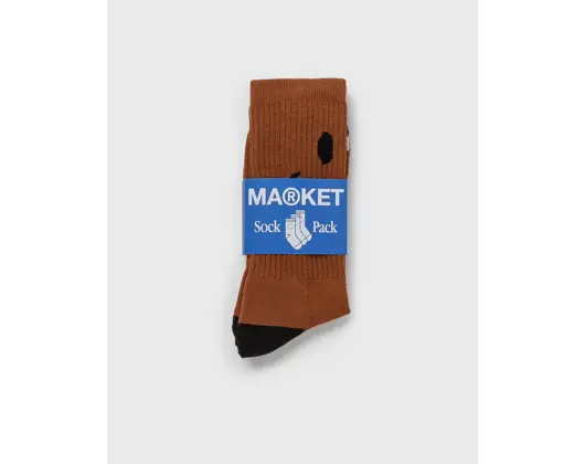 Ponožky Market Smiley Oversized Socks Rust