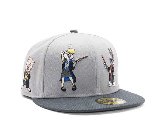 Kšiltovka New Era 59FIFTY Harry Potter All Houses Grey/Grey