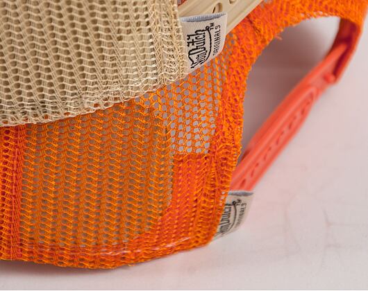 Kšiltovka Von Dutch Trucker Boston Cotton Denim Denim/Orange