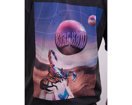Triko Karl Kani Small Signature Metaverse Block Tee anthracite/black
