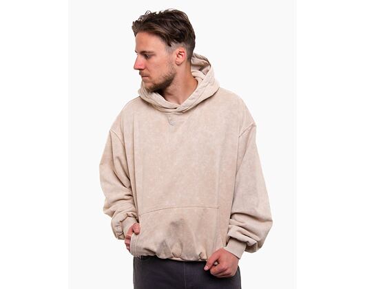 Mikina Karl Kani Small Signature Os Heavy Sweat Hoodie taupe