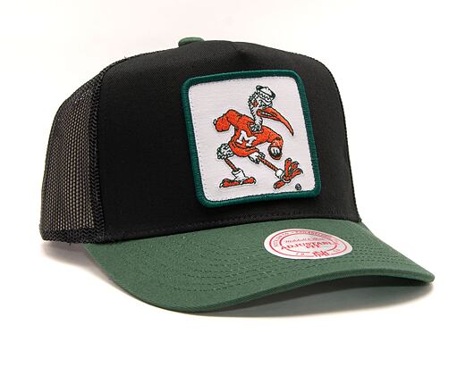 Kšiltovka Mitchell & Ness Ncaa Truck It Trucker Miami Black