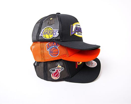 Kšiltovka Mitchell & Ness NBA Team Seal Trucker Lakers Black