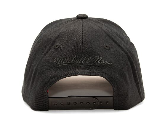 Kšiltovka Mitchell & Ness NBA Blk/Blk Logo Classic Red Clippers Black