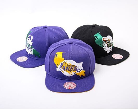 Kšiltovka Mitchell & Ness NBA Paint By Number Snapback Lakers Purple