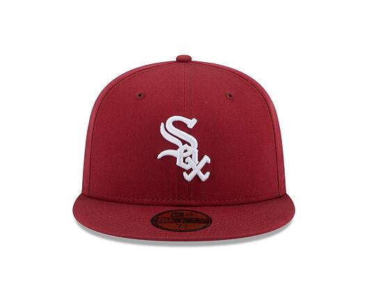 Kšiltovka New Era 59FIFTY MLB League Essential Chicago White Sox Cardinal / White