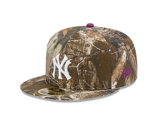 New Era 59FIFTY LP Retro Crown MLB "2000 SUBWAY SERIES" Side Patch New York Yankees Realtree/Purple