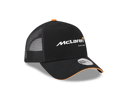 Kšiltovka New Era 9FORTY A-Frame Trucker Wordmark McLaren Racing Black Black