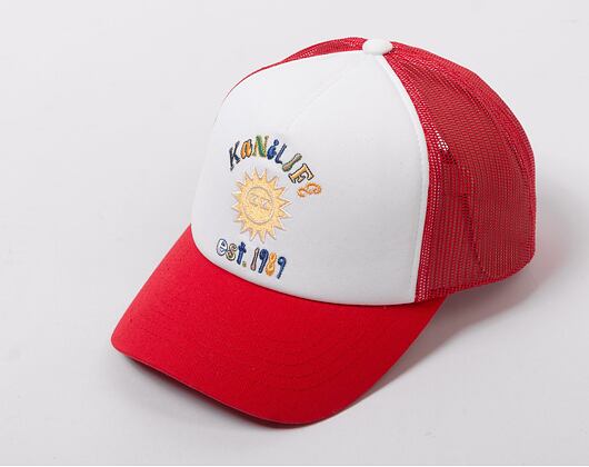 Kšiltovka Karl Kani Woven Signature Trucker Cap Red/White