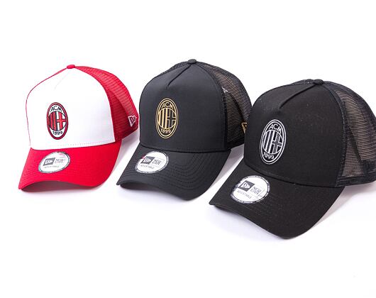 Kšiltovka New Era 9FORTY A-Frame Trucker Black Gold AC Milan Black Black