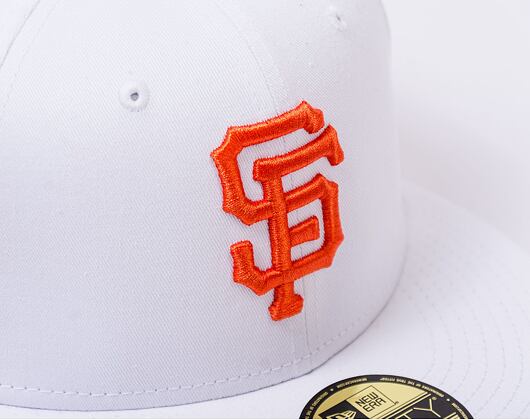 Kšiltovka New Era 59FIFTY MLB Team Side Patch San Francisco Giants White / Orange
