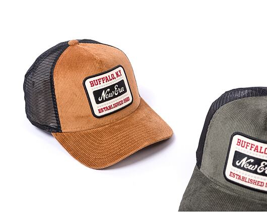 Kšiltovka New Era 9FORTY A-Frame Trucker Cord Trucker Toasted Peanut / Black