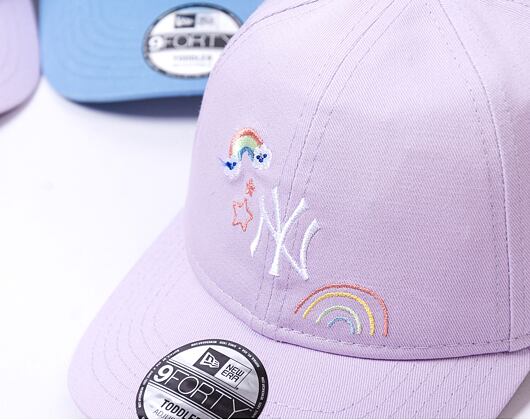 Dětská Kšiltovka New Era 9FORTY Kids MLB Starry New York Yankees Pastel Lilac