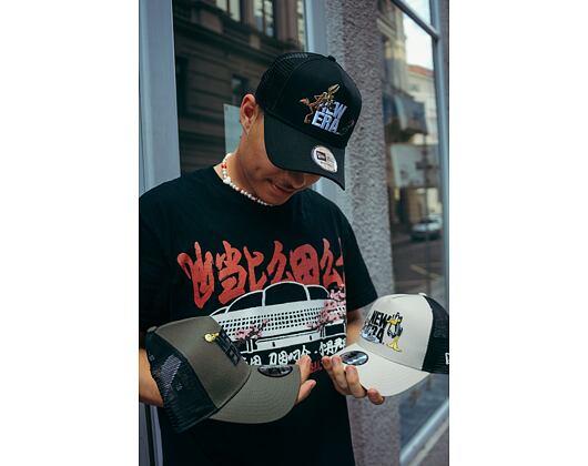 Kšiltovka New Era 9FORTY A-Frame Trucker Looney Tuners - Willy the Coyote Black / White