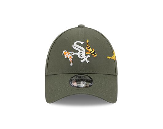 Kšiltovka New Era 9FORTY MLB Koi Fish Chicago White Sox New Olive / Optic White