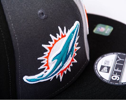 Kšiltovka New Era 9FIFTY NFL Sideline 23 Miami Dolphins Graphite
