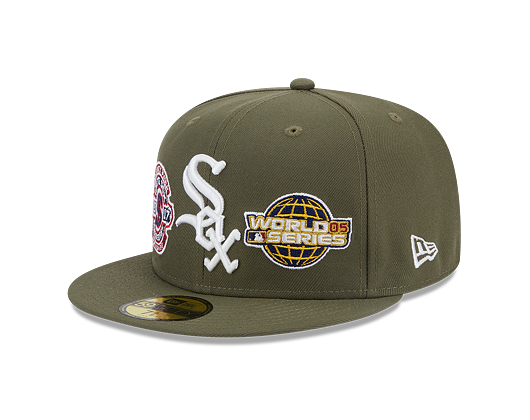 Kšiltovka New Era 59FIFTY MLB 5 Olive WS Chicago White Sox New Olive / White