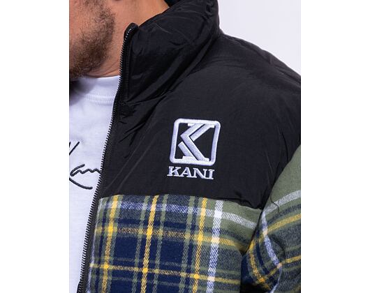 Flanelová Péřová Bunda Karl Kani OG Flannel Block Puffer Jacket multicolor