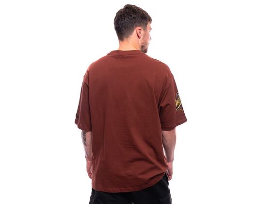 Triko New Era MLB Team Patch Oversized Tee San Diego Padres Cooperstown Brown / Black