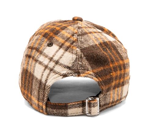 Kšiltovka New Era 9FORTY MLB Check New York Yankees Dark Brown / Black