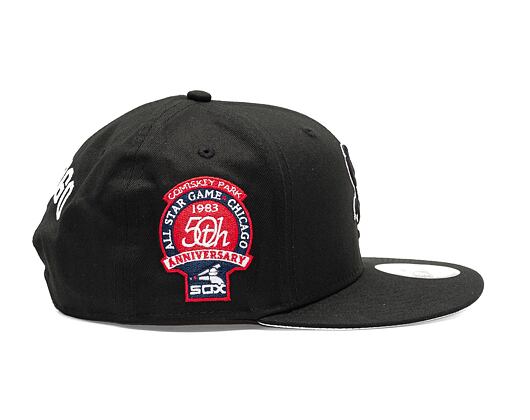 Kšiltovka New Era 9FIFTY MLB Side Patch Script Chicago White Sox Black / White