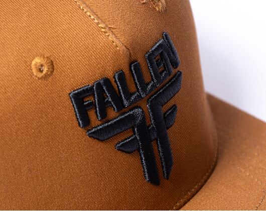 Kšiltovka Fallen Insignia Flat Golden Brown/Black