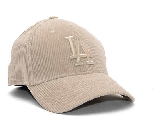 Kšiltovka New Era 39THIRTY MLB Wide Cord Los Angeles Dodgers Stone / Stone