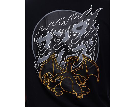 Triko Santa Cruz Pokemon Fire Type 3 T-Shirt Black