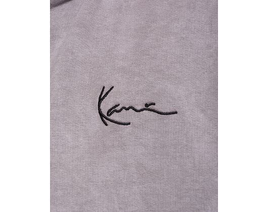 Mikina Karl Kani Small Signature Washed OS Dragon Full Zip Hoodie grey