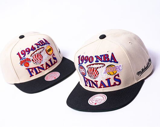 Kšiltovka Mitchell & Ness Nba Finals Remix Snapback Hwc Finals Lakers Vs. Pistons Off White
