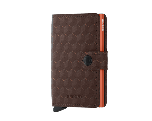 Peněženka Miniwallet Secrid Optical Brown-Orange