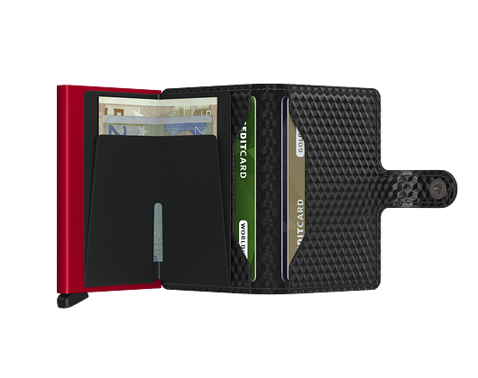 Peněženka Secrid Miniwallet Cubic Black-Red