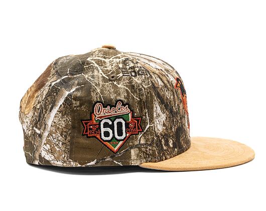 Kšiltovka New Era 59FIFTY "Real Tree" Baltimore Orioles - Cooperstown