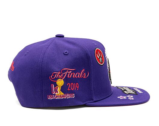 Kšiltovka Mitchell & Ness All Out Snapback Hwc NBA TORONTO RAPTORS Purple
