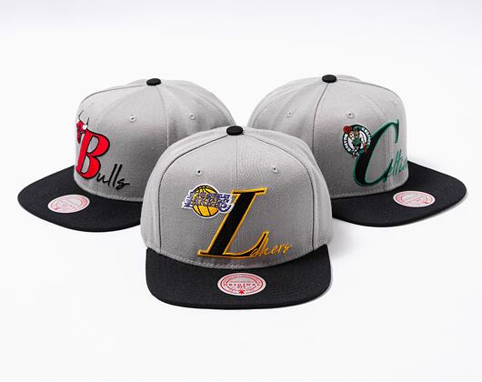 Kšiltovka Mitchell & Ness Top Letter Snapback NBA LOS ANGELES LAKERS Grey