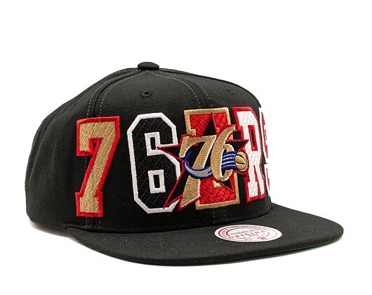 Kšiltovka Mitchell & Ness Varsity Bust Snapback Hwc NBA PHILADELPHIA 76ERS Black