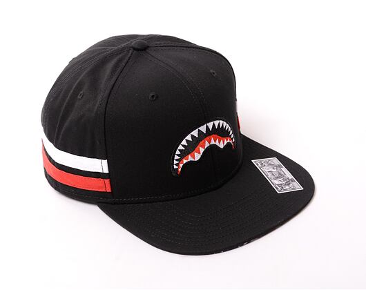 Kšiltovka Sprayground Smooth and Bands Snapback Black