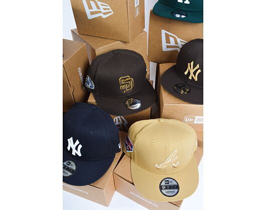 Kšiltovka New Era 9FIFTY MLB Side Patch Script San Diego Padres Dark Brown / Bronze