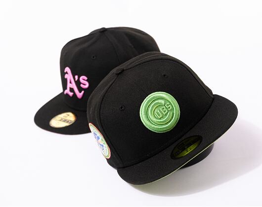 Kšiltovka New Era 59FIFTY MLB Style Activist Chicago Cubs Cooperstown Black / Green