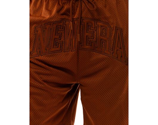 Kraťasy New Era Arch Logo Mesh Shorts - Caramel Brown