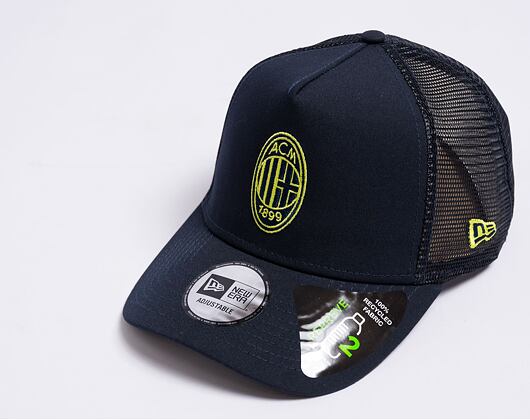 Kšiltovka New Era 9FORTY A-Frame Trucker Seasonal Pop AC Milan - Navy / Cyber Green