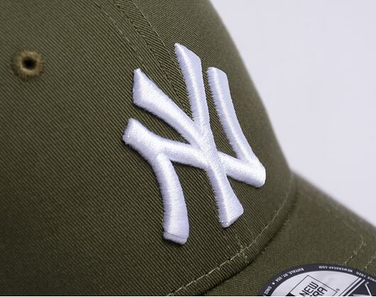 Kšiltovka New Era 9FORTY MLB Side Patch New York Yankees Cooperstown New Olive / White