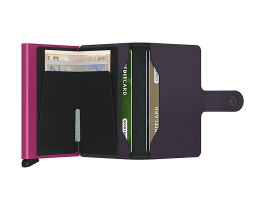Peněženka Secrid Miniwallet Matte Dark Purple-Fuchsia