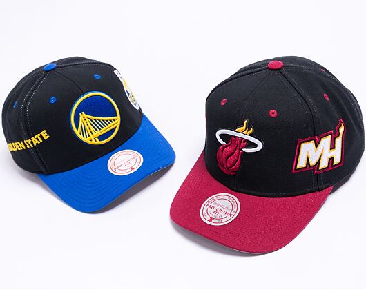 Kšiltovka Mitchell & Ness Overbite Pro Snapback Golden State Warriors Black