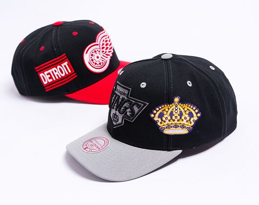 Kšiltovka Mitchell & Ness Overbite Pro Snapback Vntg Detroit Red Wings Black