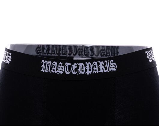 Pánské trenýrky Wasted Paris BOXER PACK KINGDOM - BLACK