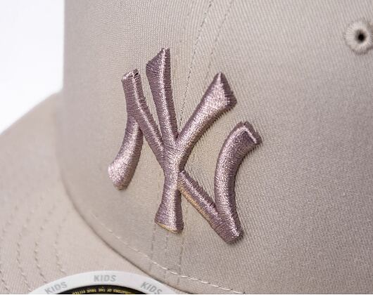 Dětská kšiltovka New Era 59FIFTY Kids MLB League Essential New York Yankees - Stone / Ash Brown