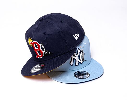 Kšiltovka New Era 9FIFTY MLB Summer Icon Boston Red Sox Retro - Navy