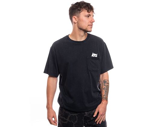 Triko RIP N DIP Lord Nermal Pocket Tee Black Mineral Wash